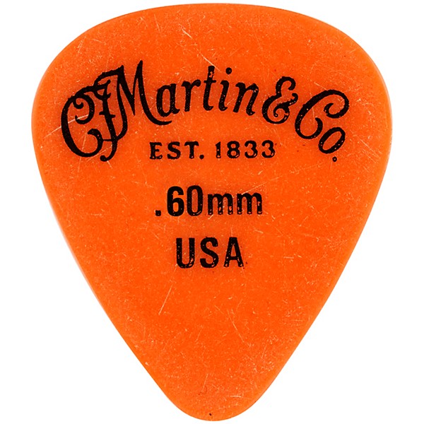 Martin Delrin Guitar Picks .60 mm 12 Pack