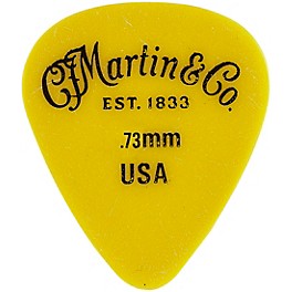 Martin Delrin Guitar Picks .60 mm 12 Pack Martin Delrin Guitar Picks .73 mm 12 Pack