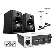 Universal Audio Volt 2 With Harbinger Studio Monitor Pair