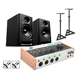 Universal Audio Volt 476P With Harbinger Studio Monitor Pair, Stands & Cables SM505