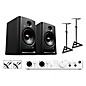 Arturia Minifuse 4 with Harbinger Studio Monitor Pair (Stands & Cables Included) SM508 White thumbnail