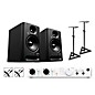 Arturia Minifuse 4 with Harbinger Studio Monitor Pair (Stands & Cables Included) SM505 White thumbnail