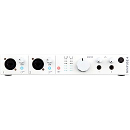 Arturia Minifuse 4 with Harbinger Studio Monitor Pair (Stands & Cables Included) SM505 White