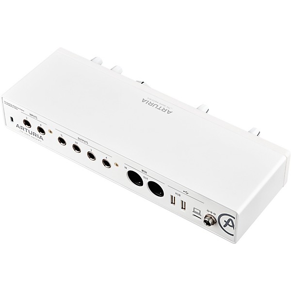 Arturia Minifuse 4 with Harbinger Studio Monitor Pair (Stands & Cables Included) SM505 White