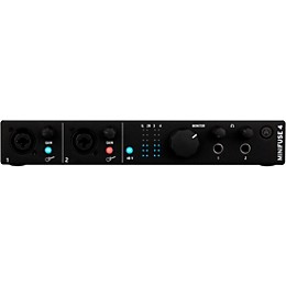 Arturia Minifuse 4 with Harbinger Studio Monitor Pair (Stands & Cables Included) SM505 Black
