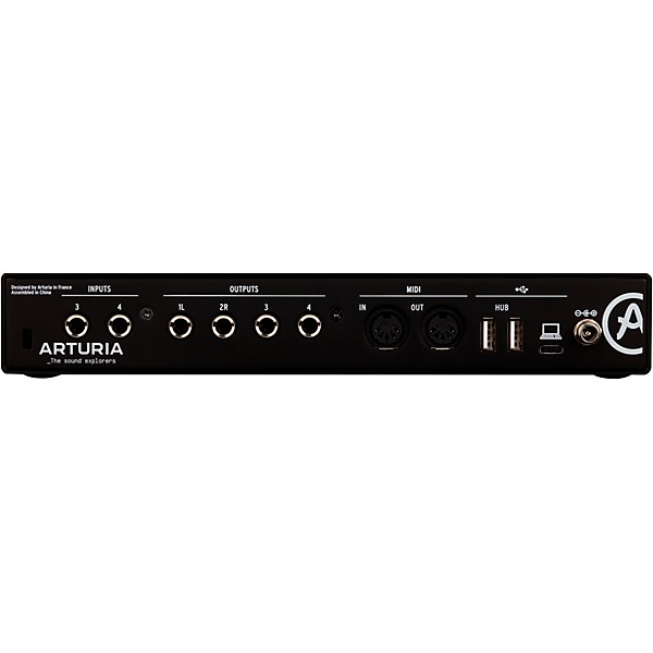 Arturia Minifuse 4 with Harbinger Studio Monitor Pair (Stands & Cables Included) SM505 Black