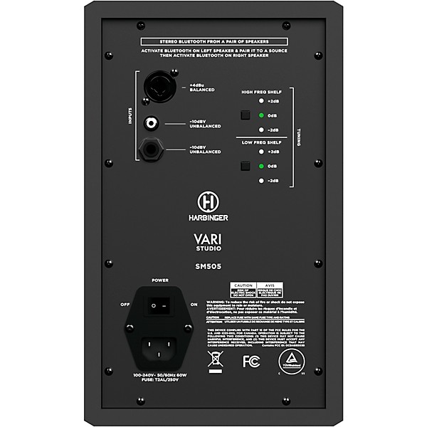 Arturia Minifuse 4 with Harbinger Studio Monitor Pair (Stands & Cables Included) SM505 Black