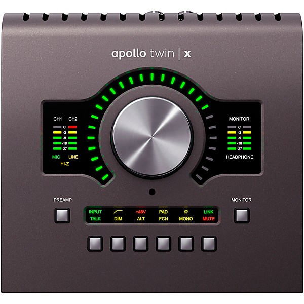 Universal Audio Apollo Twin X Duo With Harbinger Studio Monitor Pair, Stands & Cables SM505