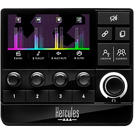 Hercules DJ Stream 200 XLR Customizable 8-Track Audio Mixer for Advanced Streaming, Content Creation & Gaming (Windows PC)