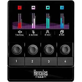 Hercules DJ Stream 100 Customizable 8-Track Audio Mixer for Streaming, Content Creation and Gaming (Windows PC)