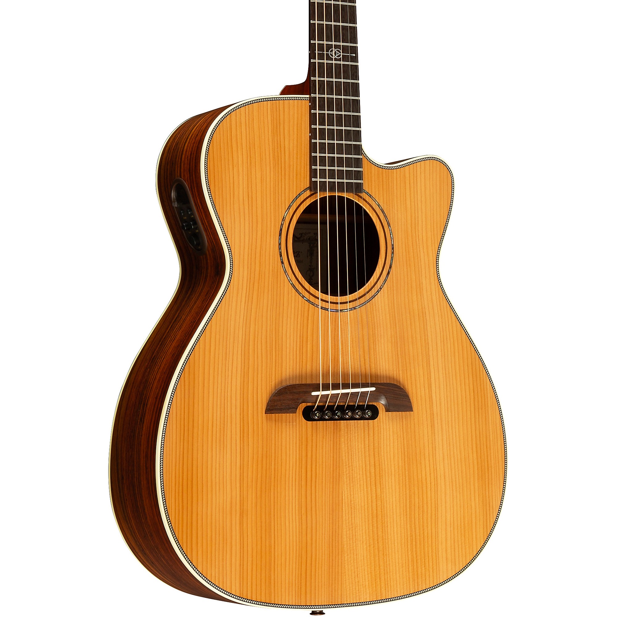 Platinum Alvarez Yairi WY1 Cutaway Folk-OM Acoustic-Electric