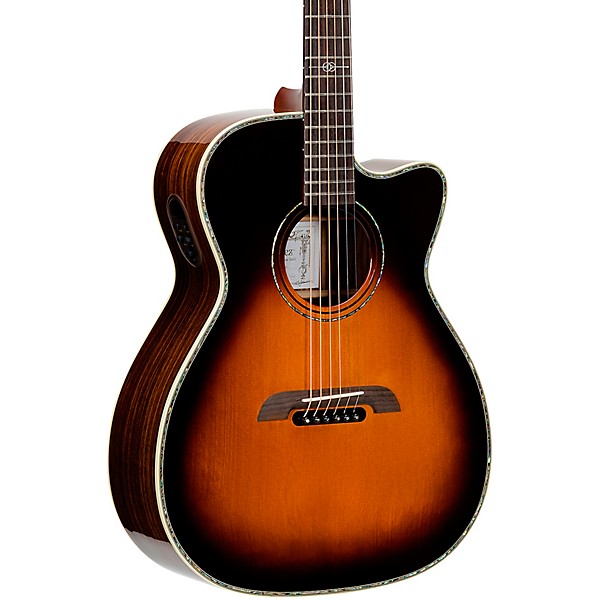 Alvarez Yairi WY1 Cutaway Folk-OM Acoustic-Electric Guitar Sunburst