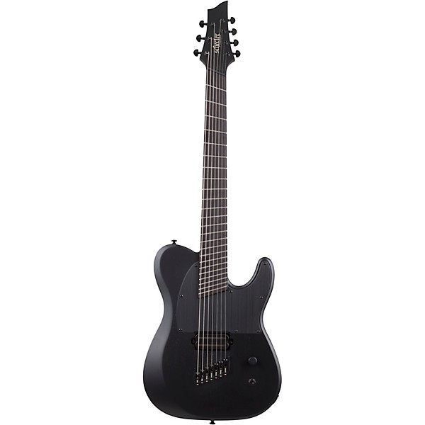 Schecter Guitar Research PT-7 MS Black Ops 7-String Electric Guitar Satin Black Open Pore