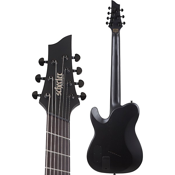 Schecter Guitar Research PT-7 MS Black Ops 7-String Electric Guitar Satin Black Open Pore