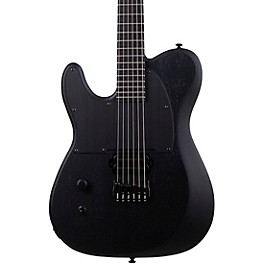 Schecter Guitar Research PT Black Ops Left Handed Electric Guitar Satin Black Open Pore