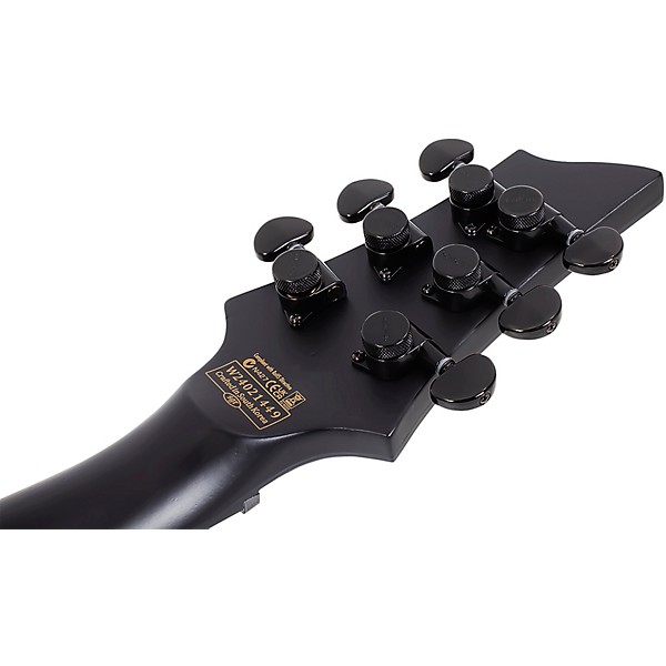 Schecter Guitar Research PT Black Ops Left Handed Electric Guitar Satin Black Open Pore