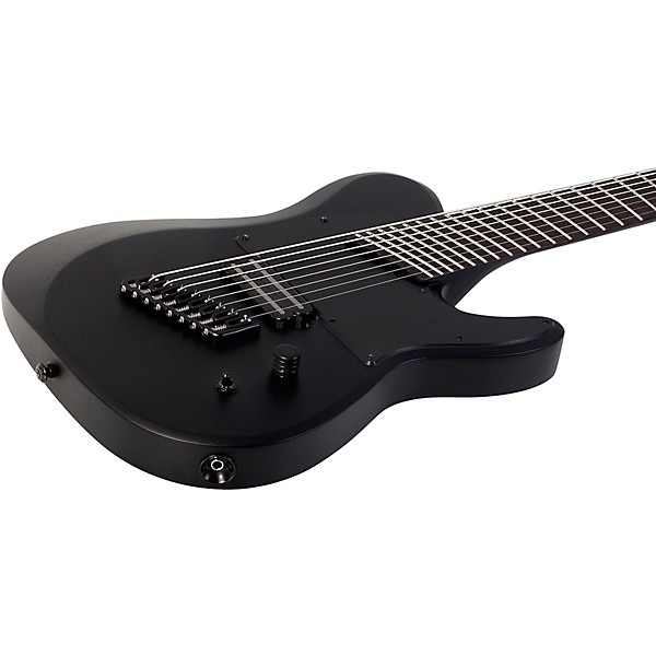 Schecter Guitar Research PT-8 MS Black Ops Electric Guitar Satin Black Open Pore