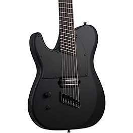 Schecter Guitar Research PT-7 MS Black Ops Left Handed Electric Guitar Satin Black Open Pore