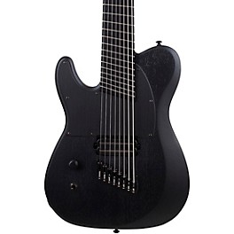 Schecter Guitar Research PT-8 MS Black Ops Left Handed Electric Guitar Satin Black Open Pore