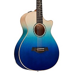 Taylor Custom All Urban Ash 12-Fret Grand Concert Acoustic-Electric Guitar Ombre Blue