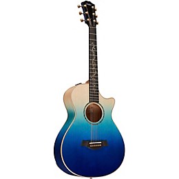 Taylor Custom All Urban Ash 12-Fret Grand Concert Acoustic-Electric Guitar Ombre Blue