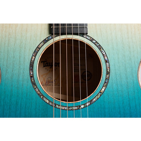 Taylor Custom All Urban Ash 12-Fret Grand Concert Acoustic-Electric Guitar Ombre Blue