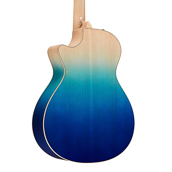 Taylor Custom All Urban Ash 12-Fret Grand Concert Acoustic-Electric Guitar Ombre Blue