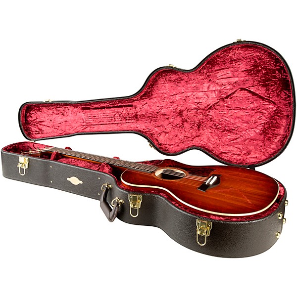 Taylor Custom All Ribbon Mahogany Grand Auditorium Acoustic-Electric Guitar Shaded Edge Burst