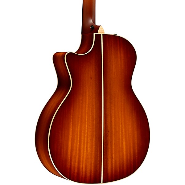 Taylor Custom All Ribbon Mahogany Grand Auditorium Acoustic-Electric Guitar Shaded Edge Burst