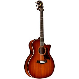 Taylor Custom All Ribbon Mahogany Grand Auditorium Acoustic-Electric Guitar Shaded Edge Burst