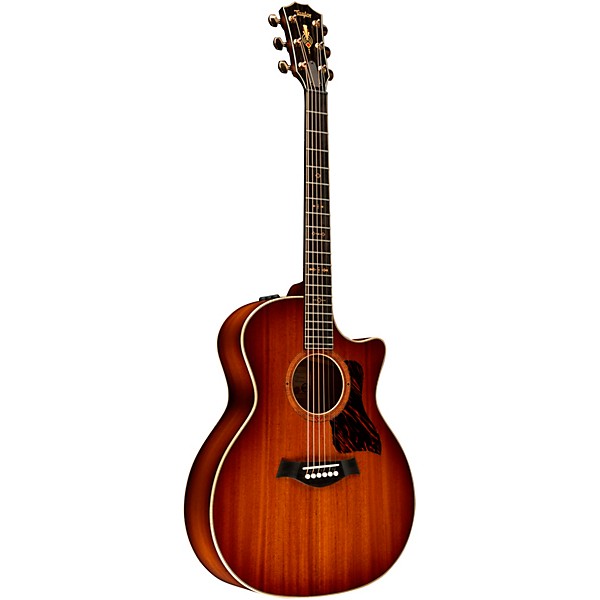 Taylor Custom All Ribbon Mahogany Grand Auditorium Acoustic-Electric Guitar Shaded Edge Burst