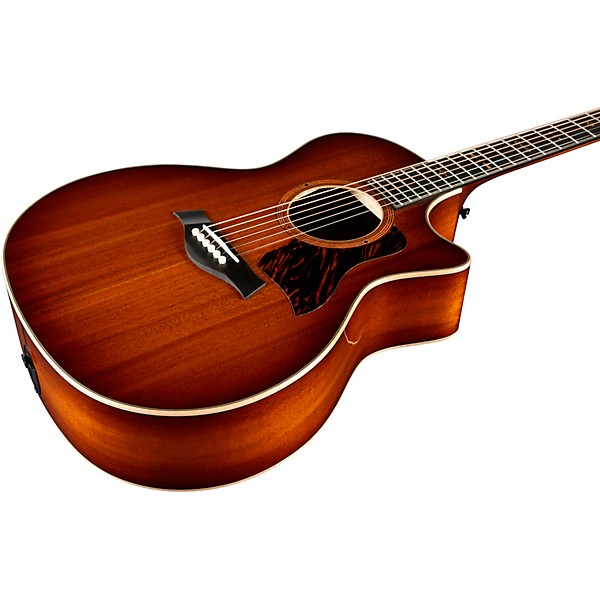 Taylor Custom All Ribbon Mahogany Grand Auditorium Acoustic-Electric Guitar Shaded Edge Burst