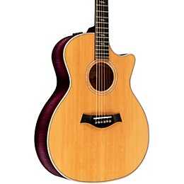 Taylor Custom Sitka Spruce-Flamed Maple Grand Auditorium Acoustic-Electric Guitar Lilac Wine