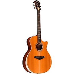 Taylor Custom Western Red Cedar-Grafted Walnut Grand Auditorium Acoustic-Electric Guitar Shaded Edge Burst