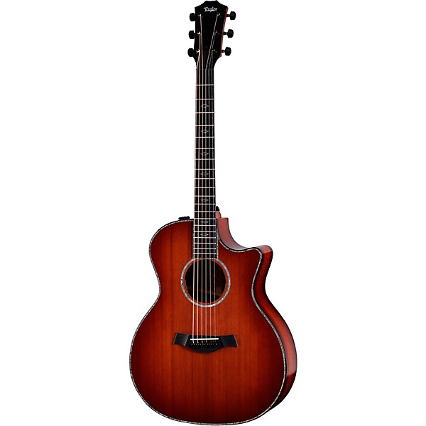 Taylor Custom Sinker Redwood-Red Ironbark Grand Auditorium Acoustic-Electric Guitar Shaded Edge Burst