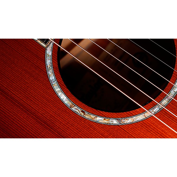 Taylor Custom Sinker Redwood-Red Ironbark Grand Auditorium Acoustic-Electric Guitar Shaded Edge Burst