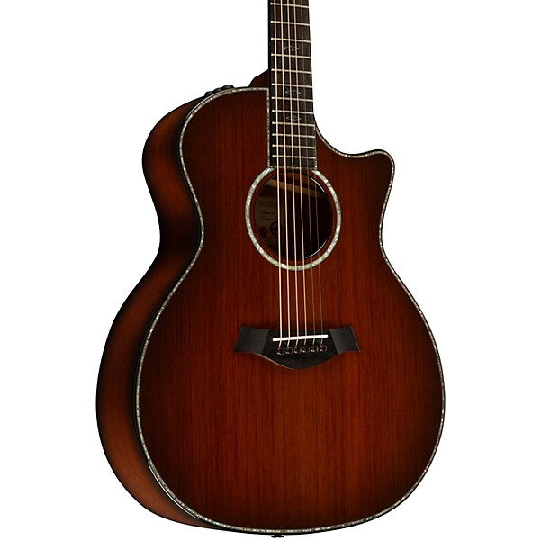 Taylor Custom Sinker Redwood-Red Ironbark Grand Auditorium Acoustic-Electric Guitar Shaded Edge Burst