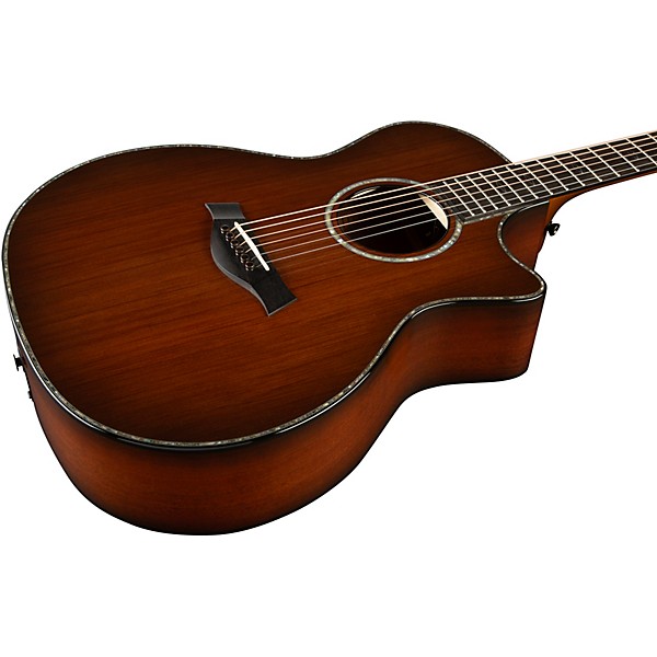 Taylor Custom Sinker Redwood-Red Ironbark Grand Auditorium Acoustic-Electric Guitar Shaded Edge Burst