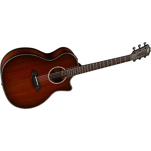 Taylor Custom Sinker Redwood-Red Ironbark Grand Auditorium Acoustic-Electric Guitar Shaded Edge Burst