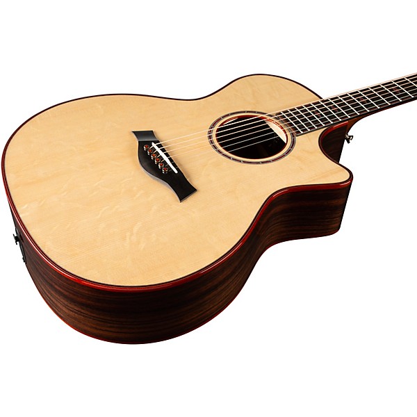 Taylor Custom Bearclaw Sitka Spruce-East Indian Rosewood Grand Auditorium Acoustic-Electric Guitar Natural