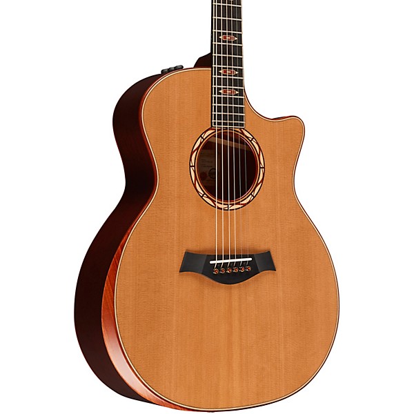 Taylor Custom Red Western Cedar-Red Ironbark Grand Auditorium Acoustic-Electric Guitar Red Mahogany