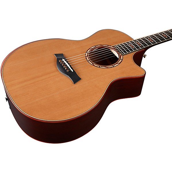 Taylor Custom Red Western Cedar-Red Ironbark Grand Auditorium Acoustic-Electric Guitar Red Mahogany