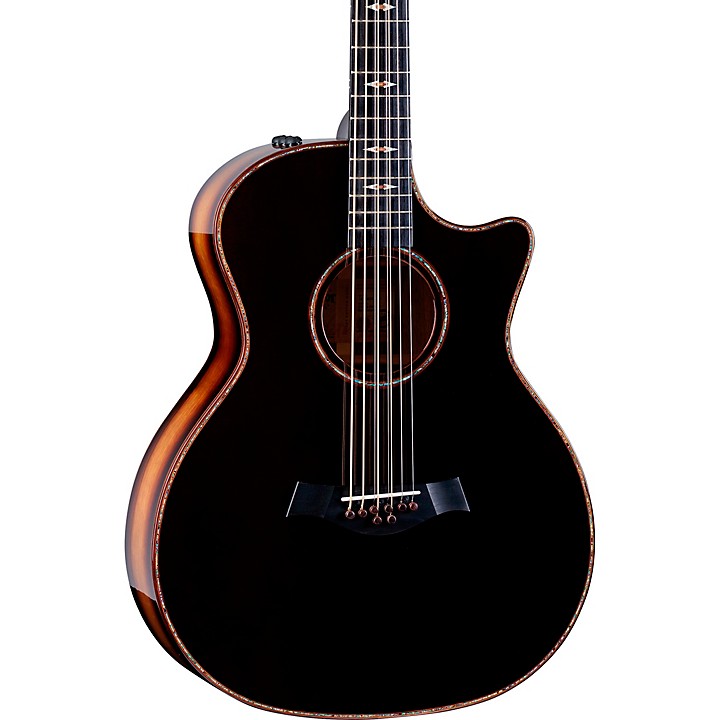 Platinum Taylor Custom Lutz Spruce-Black Limba Baritone 8-String