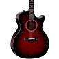 Taylor Custom All Urban Ash Grand Auditorium Acoustic-Electric Guitar Red Mahogany Edgeburst thumbnail