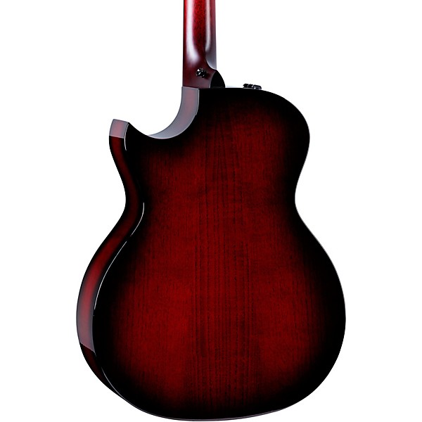 Taylor Custom All Urban Ash Grand Auditorium Acoustic-Electric Guitar Red Mahogany Edgeburst