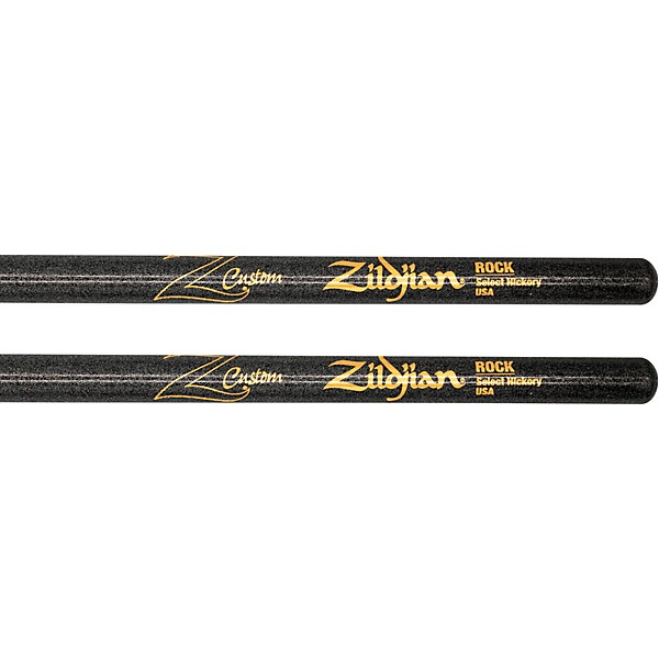 Zildjian Limited-Edition Z Custom Black Chroma Drum Sticks Rock Wood