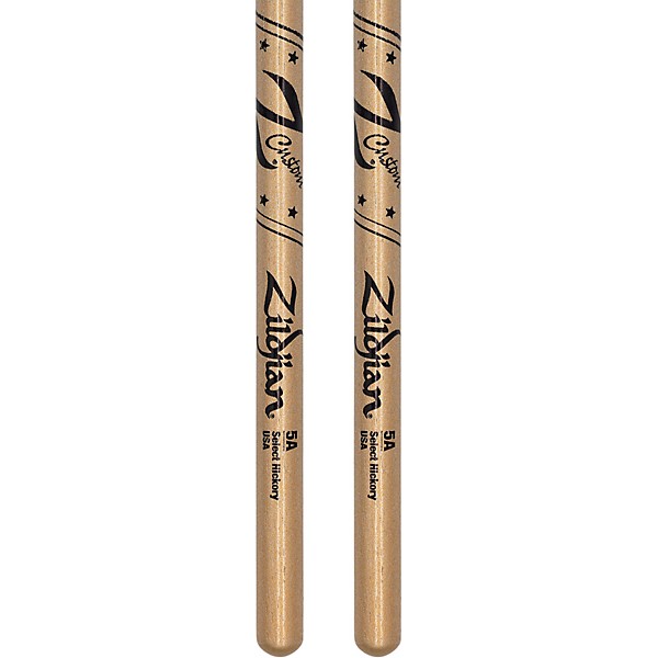Zildjian Limited-Edition Z Custom Gold Chroma Drum Sticks 5A Wood