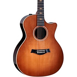 Taylor Custom Torrefied Sitka Spruce-East Indian Rosewood Grand Auditorium Acoustic-Electric Guitar Wild Honey Burst