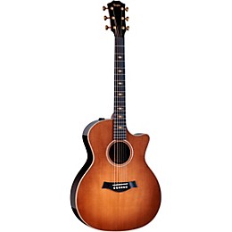 Taylor Custom Torrefied Sitka Spruce-East Indian Rosewood Grand Auditorium Acoustic-Electric Guitar Wild Honey Burst