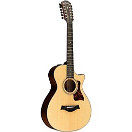 Taylor 352ce 12-Fret 12-String Grand Concert Acoustic-Electric Guitar Natural